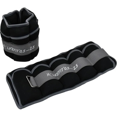 Lifefit S2 2x0,5-2,5kg nastaviteľná čierna