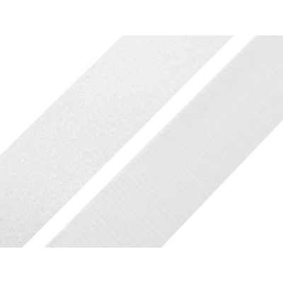 Prima-obchod Suchý zip háček + plyš šíře 40 mm bílý PES/PA, barva Bílá