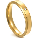 HARAHU Дамски пръстен NE-17484 - Златен / 57mm KP17484