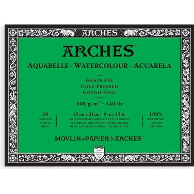 Blok Arches Cold Pressed, 300 g/m2 - 23 x 31 cm