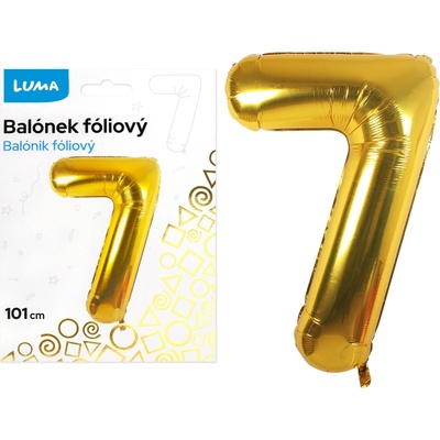 Luma Balónek foliový 101cm zlatý č.7