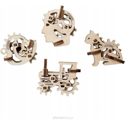 Ugears 3D mechanické puzzle U-Fidgety - ozubená kola 36 ks