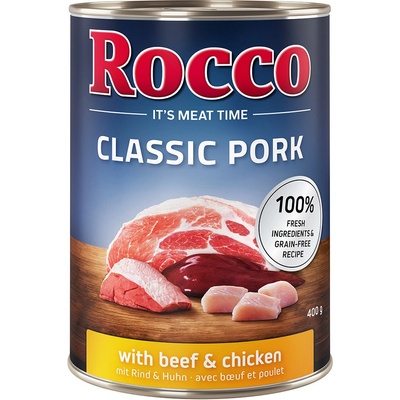 Rocco Classic Pork hovězí a kuřecí 6 x 400 g