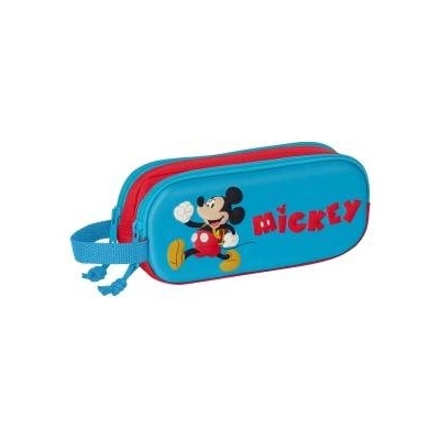 Mickey Mouse Clubhouse Двоен Моливник Mickey Mouse Clubhouse 3D Червен Син 21 x 8 x 6 cm