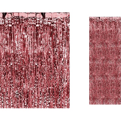 PartyDeco Червена парти завеса 90 х 250 см