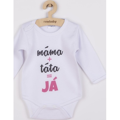 Body s potiskem New Baby máma plus táta rovná se JÁ