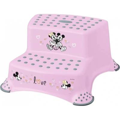 Keeeper Dvojitý stupínek pod WC/umyvadlo "Minnie" růžový