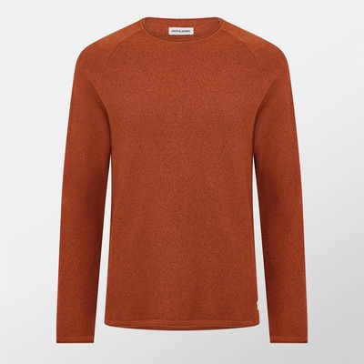JACK & JONES Мъжка блуза Jack and Jones JJ Melange Sweater Mens - Mocha Bisque