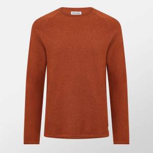 JACK & JONES Мъжка блуза Jack and Jones JJ Melange Sweater Mens - Mocha Bisque