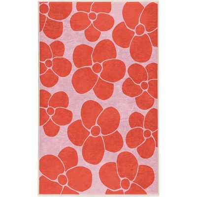 Mila Home Червено-розов килим подходящ за пране 120x180 cm Poppy Fields - Mila Home (HKG-MMN-Colorful-017-120x180)