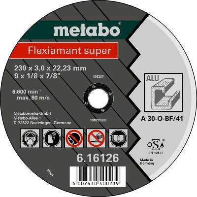 Metabo 616752000 rezný kotúč rovný 125 mm 25 ks hliník, neželezné kovy, měď, mosaz, bronz; 616752000