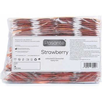 Pasante 144 бр. Ароматни презервативи Pasante Strawberry