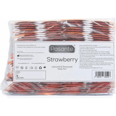 Pasante 144 бр. Ароматни презервативи Pasante Strawberry
