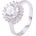 Silenti Jewelry Сребърен пръстен "Диамант" - 6 - 52мм (16.6мм диам. )