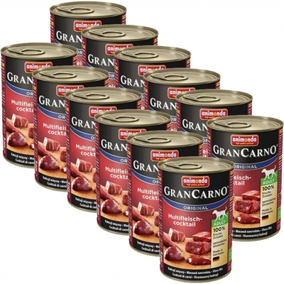 Animonda Gran Carno Original Adult multi mäsový koktejl 12 x 400 g