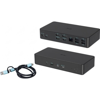 i-Tec USB 3.0/USB-C/Thunderbolt 3 Professional Dual 4K Display Docking Station Gen2 PD 100W CADUAL4KDOCKPD2