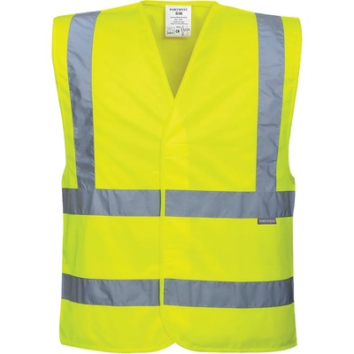 Portwest hi-vis c470 / Светлоотразителна жилетка - hv жълта 4xl/5xl (c470yer4x/5x)