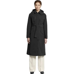 BASIL Палто Basil Mosse trench coat - Black (Jet Black)