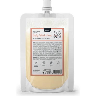 LOBEY Mycí pěna pro miminka 150 ml + 30 ml náhradní náplň – Zbozi.Blesk.cz