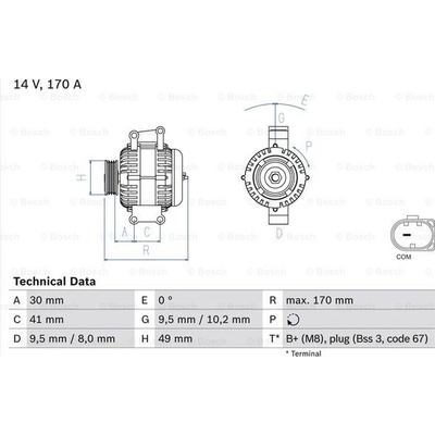 generátor BOSCH 0 986 082 480