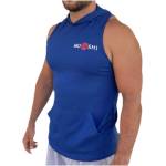 Musashi Потник с качулка - Син / Tank Top with Hoodie - Blue L