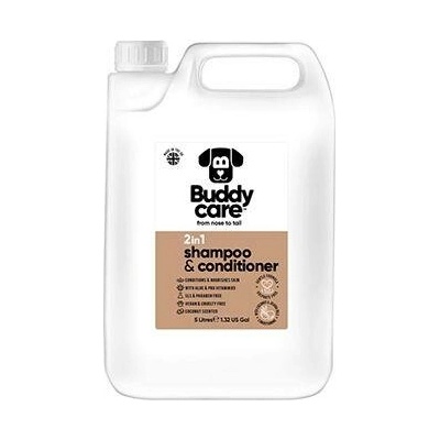 Buddycare šampón a kondicionér pre psy 2v1 Coconut 5 l