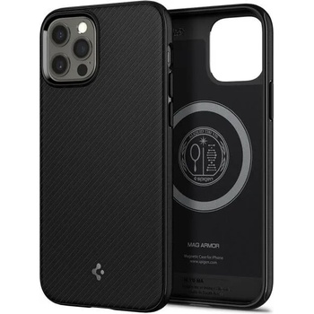 Image 1 of Spigen Apple iPhone 12/12 Pro MagSafe Silicone cover matte black (ACS01865)