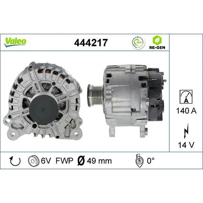 VALEO Alternátor VALEO 444217