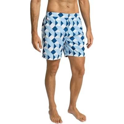 Hackett Бански гащета Hackett Geo Tiles swimming shorts - Blue (Blue)