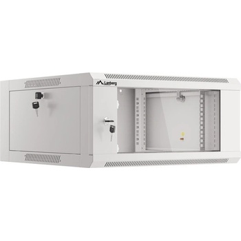 Lanberg Комуникационен шкаф, Lanberg rack cabinet 19" wall-mounted 4U 600 fast assembly (flat pack) grey (WFFA-5604-10S)