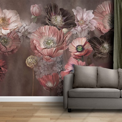 Decono Фототапет Розови Полски Цветя