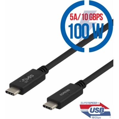 Deltaco USBC-1402M USB-C/USB-C 100W 1m