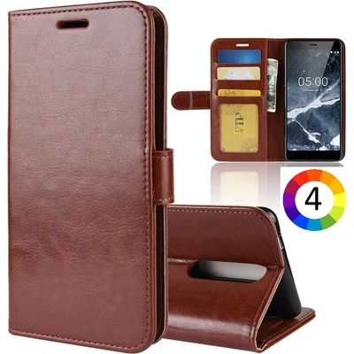 Nokia 5.1 Magnetic Кожен Калъф и Протектор