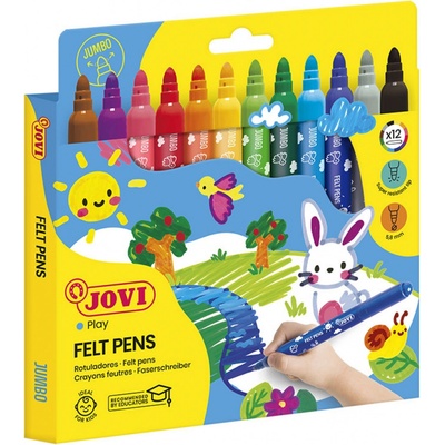 JOVI fixy hrubé MAXI 12 ks