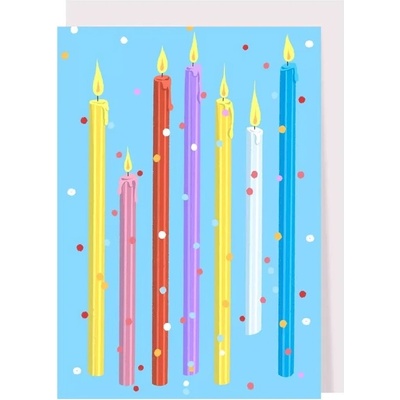 Creative Goodie Картичка за рожден ден Creative Goodie - Свещички (CGGC23004)