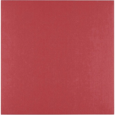 FLORENCE Jednobarevné Linen Cardstock Paper/ Ruby