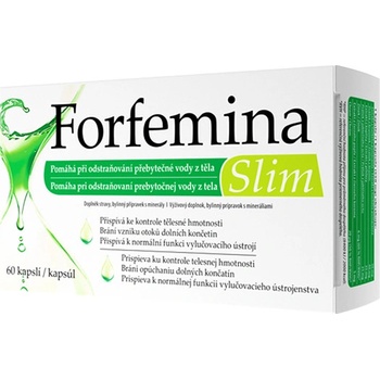 Naturprodukt Forfemina Slim na odvodnění těla a při hubnutí 60 kapslí