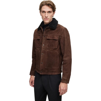 Boss Яке Boss Men's Mahdi Shearling Jacket - Dark Brown