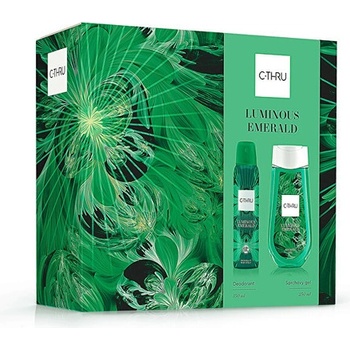 C-Thru Luminous Emerald sprchový gel 250 ml + deospray 150 ml dárková sada