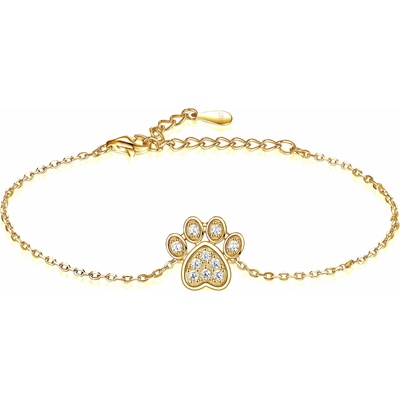 Olivie Strieborný náramok LABKA GOLD 8103