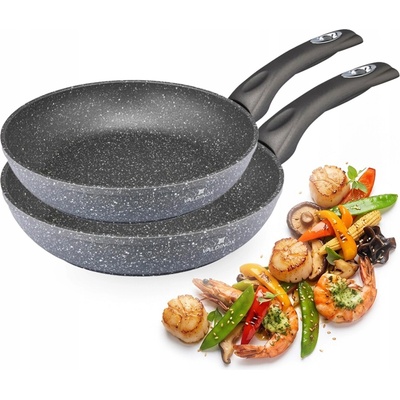 Valdinox Tradiční pánve Rock 20 a 24 cm 2 ks