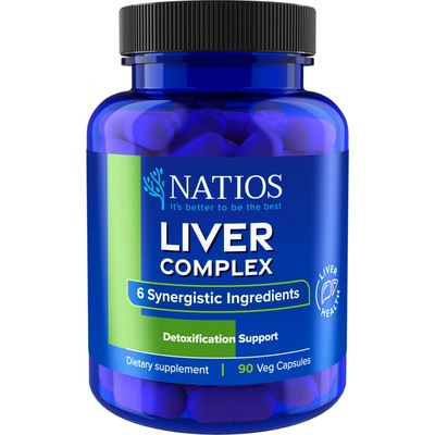 Natios Liver Complex 6 složek na játra 90 veganských kapslí