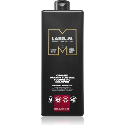 label.m Organic Orange Blossom Volumising Shampoo натурален шампоан за обем 1000ml