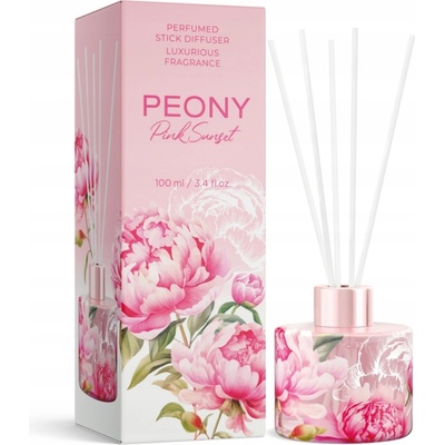 Bartek Candles Aróma difuzér s tyčinkami Peony 100 ml