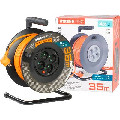 Kábel Strend Pro DG-FB04 predlžovací, L-35 m, na bubne, prierez 1,5 mm2