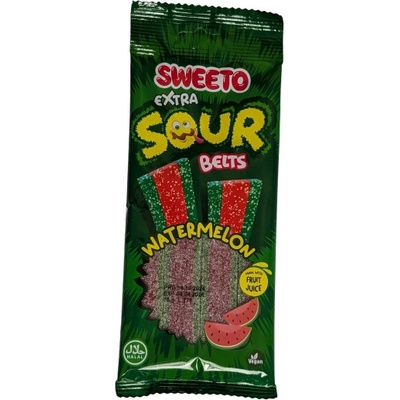 Sweeto Extra Sour Belts kyselé pásky melounové 75 g