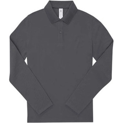 B&C Dámske polo tričko PW462 Dark Grey