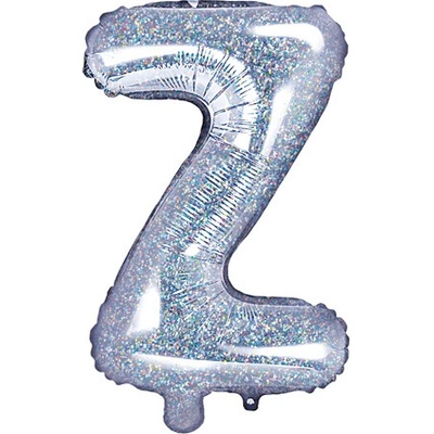 PartyDeco Fóliový balón Písmeno ''Z'' 35cm holografický