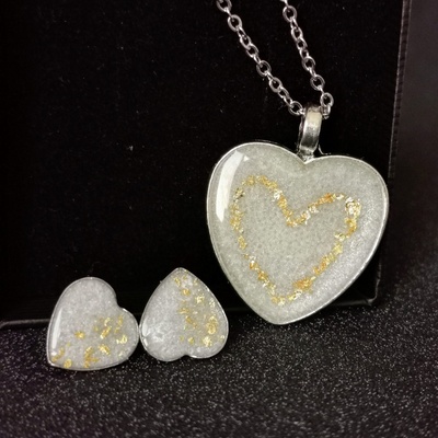 Meganflo Комплект - Сърца с кърма и златен варак