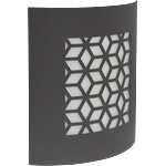 UltraLux Фасадно осветително тяло декоративно, E27, IP44, за стена, графит (FOTDE27GR)